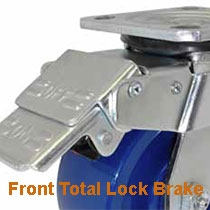 locking casters, total lock brake, swivel lock, total locking casters